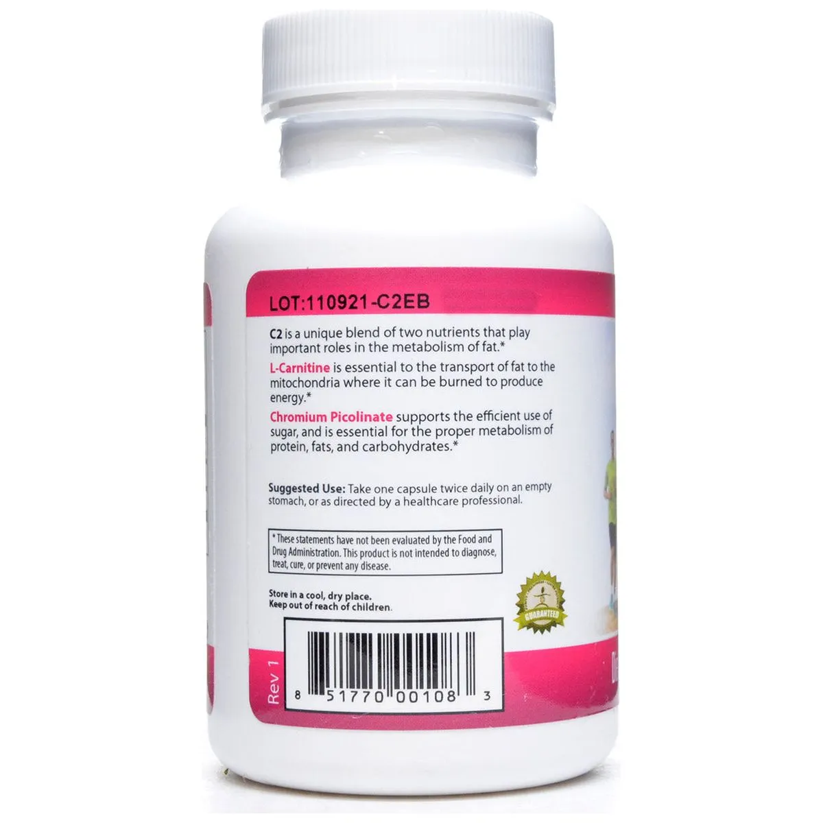 C2 Chromium Picolinate & L-Carnitine 120 veg caps by BioActive Nutrients