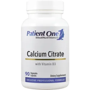 Calcium Citrate w/ Vit D3 90 Vegetable Capsules by Patient One