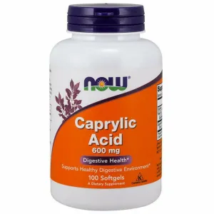 Caprylic Acid 600 mg 100 gels by NOW