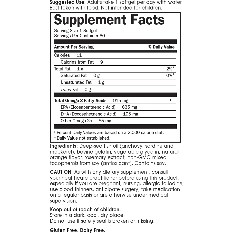 CardiO-3 Orange 60 softgels by Garden Of Life