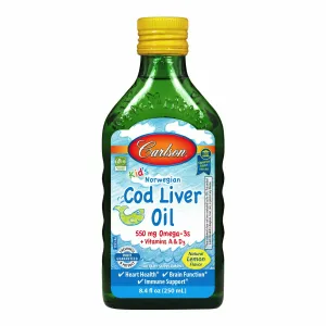 Carlson Kids Cod Liver Oil Lemon 250 ml by Carlson Labs
