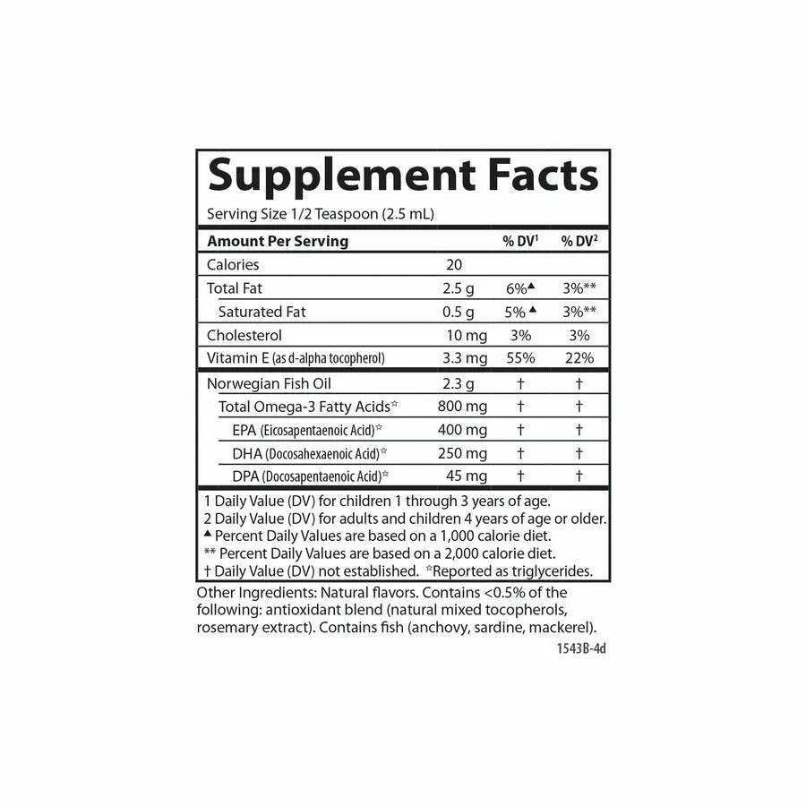 Carlson Kid's Finest Fish Oil Lemon 200 mL by Carlson Labs