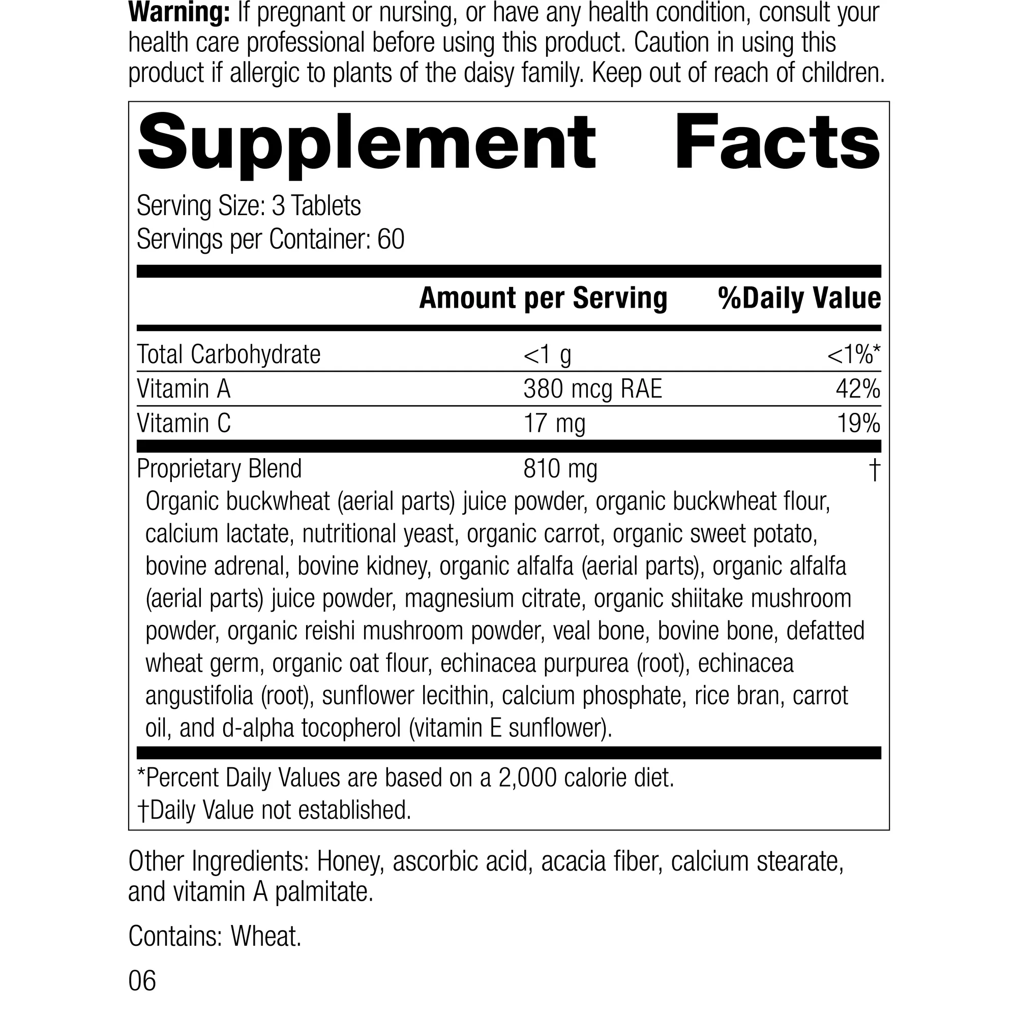 Cataplex A-C-P. 180 Tablets