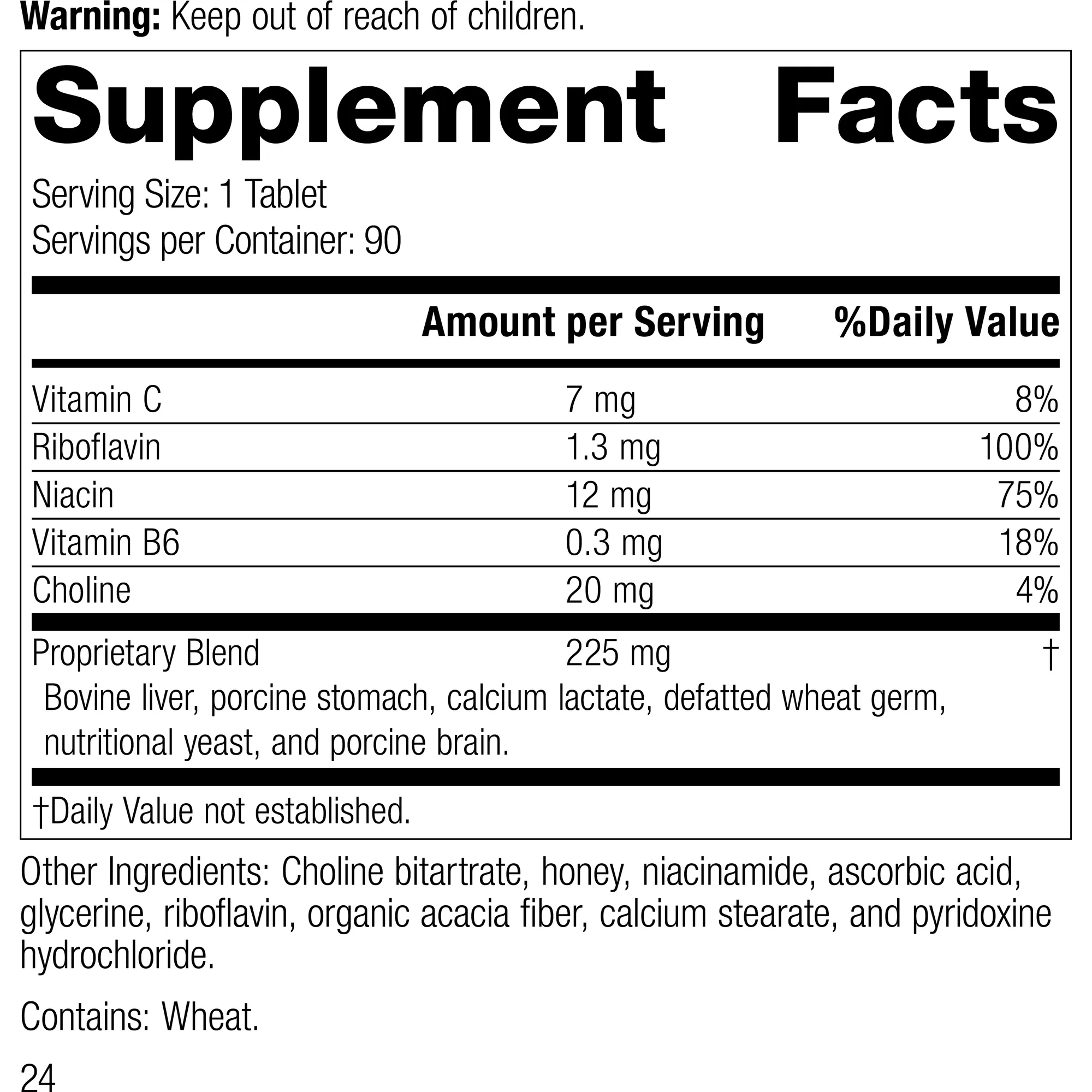 Cataplex B2. 90 Tablets