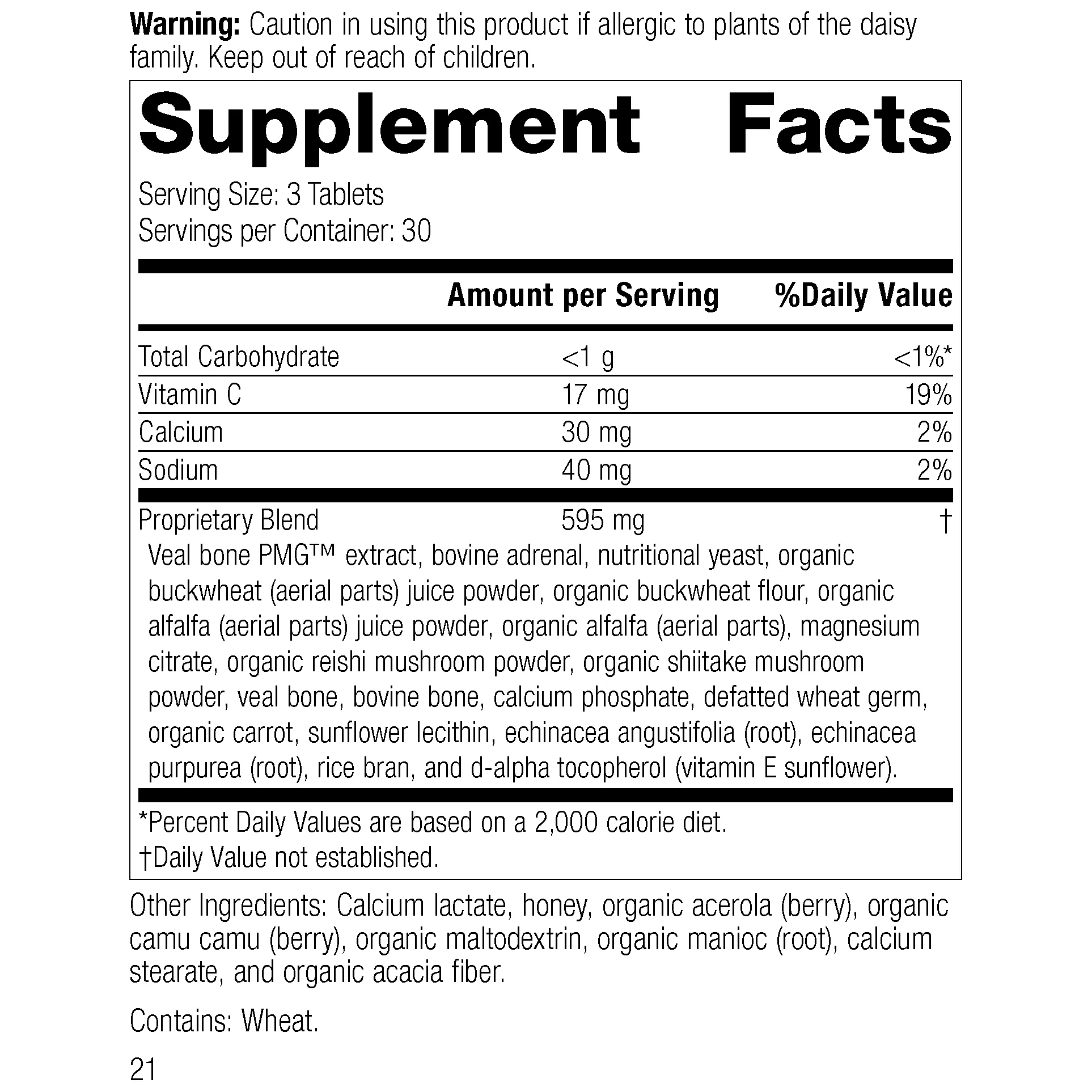 Cataplex C. 90 Tablets