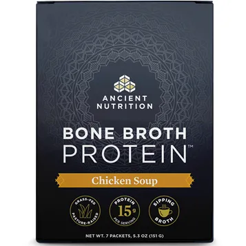 Chicken Soup Bone Broth Protein 7 packets by Ancient Nutrition