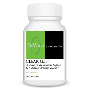 Clear G.I. 120 caps by Davinci Labs
