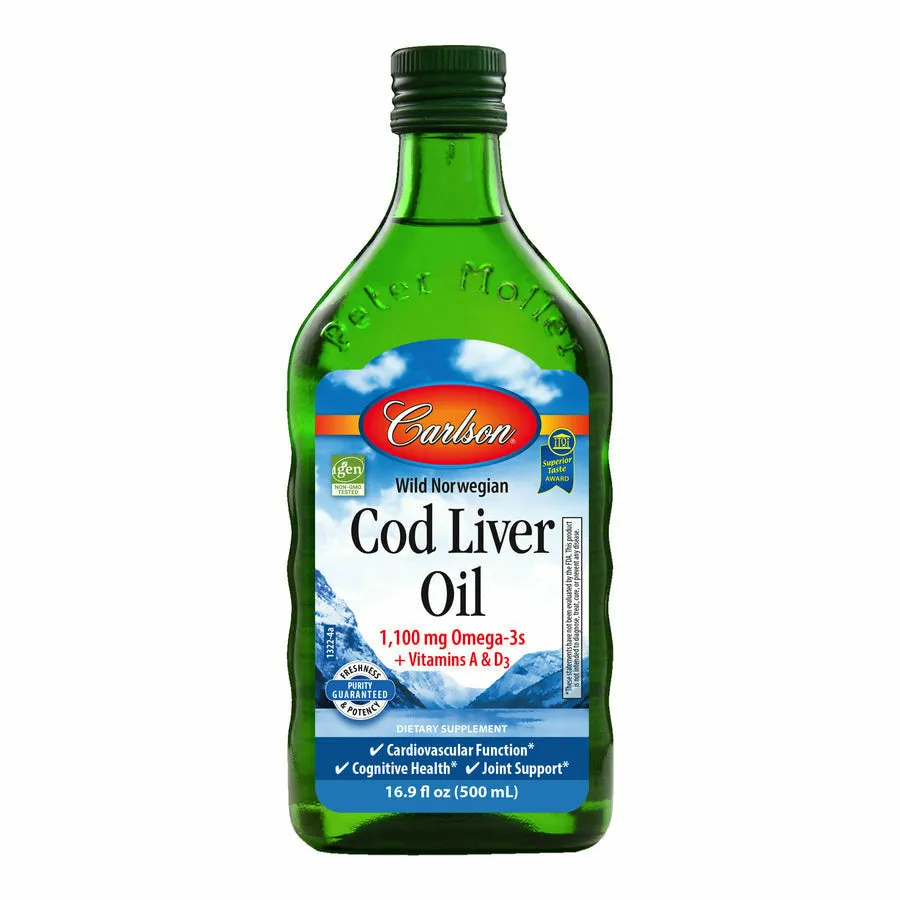 Cod Liver Oil 500 mL by Carlson Labs