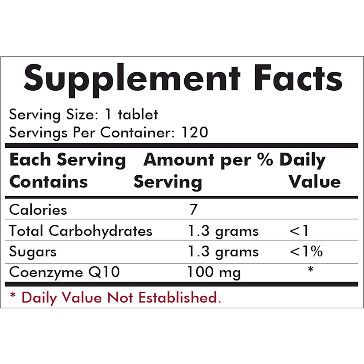 Coenzyme Q10 100 mg 120 chewtabs by Kirkman Labs