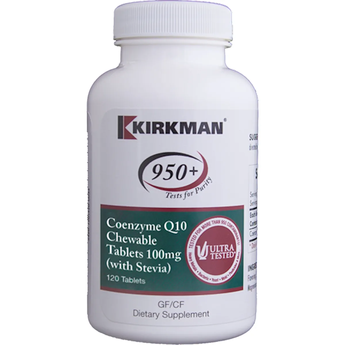 Coenzyme Q10 100 mg 120 chewtabs by Kirkman Labs