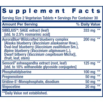Cognitex Elite Pregnenolone 60 vtabs by Life Extension