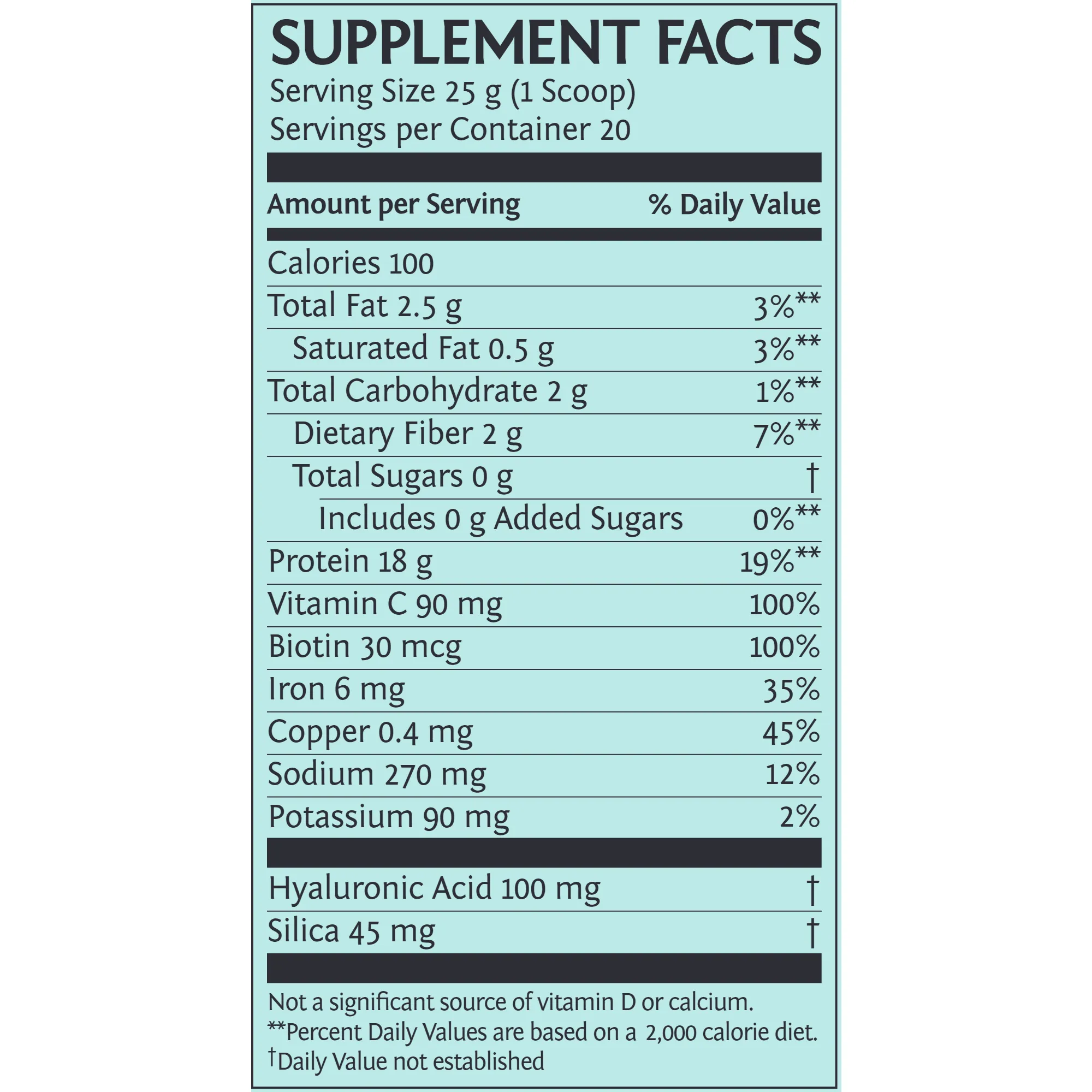Collagen Plant Based 20 servings By Sunwarrior