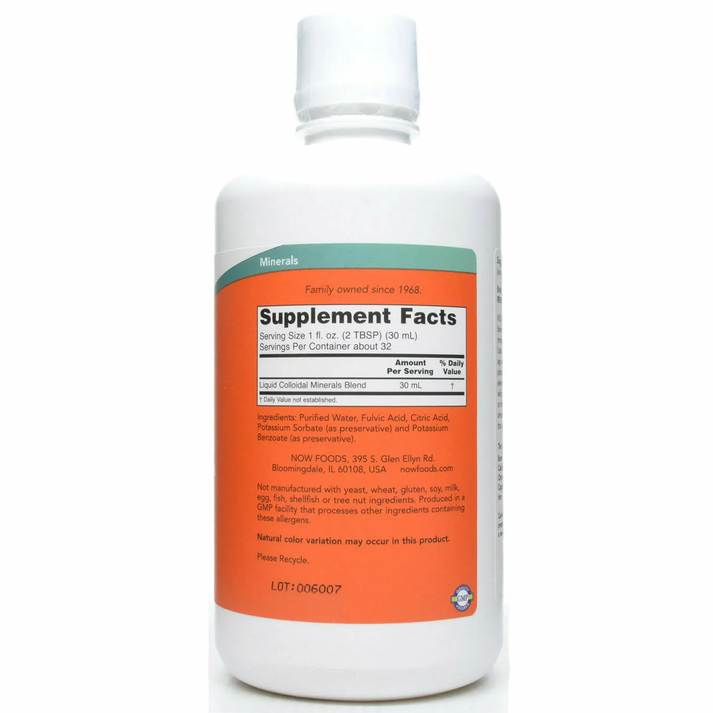 Colloidal Minerals 32 fl oz by NOW