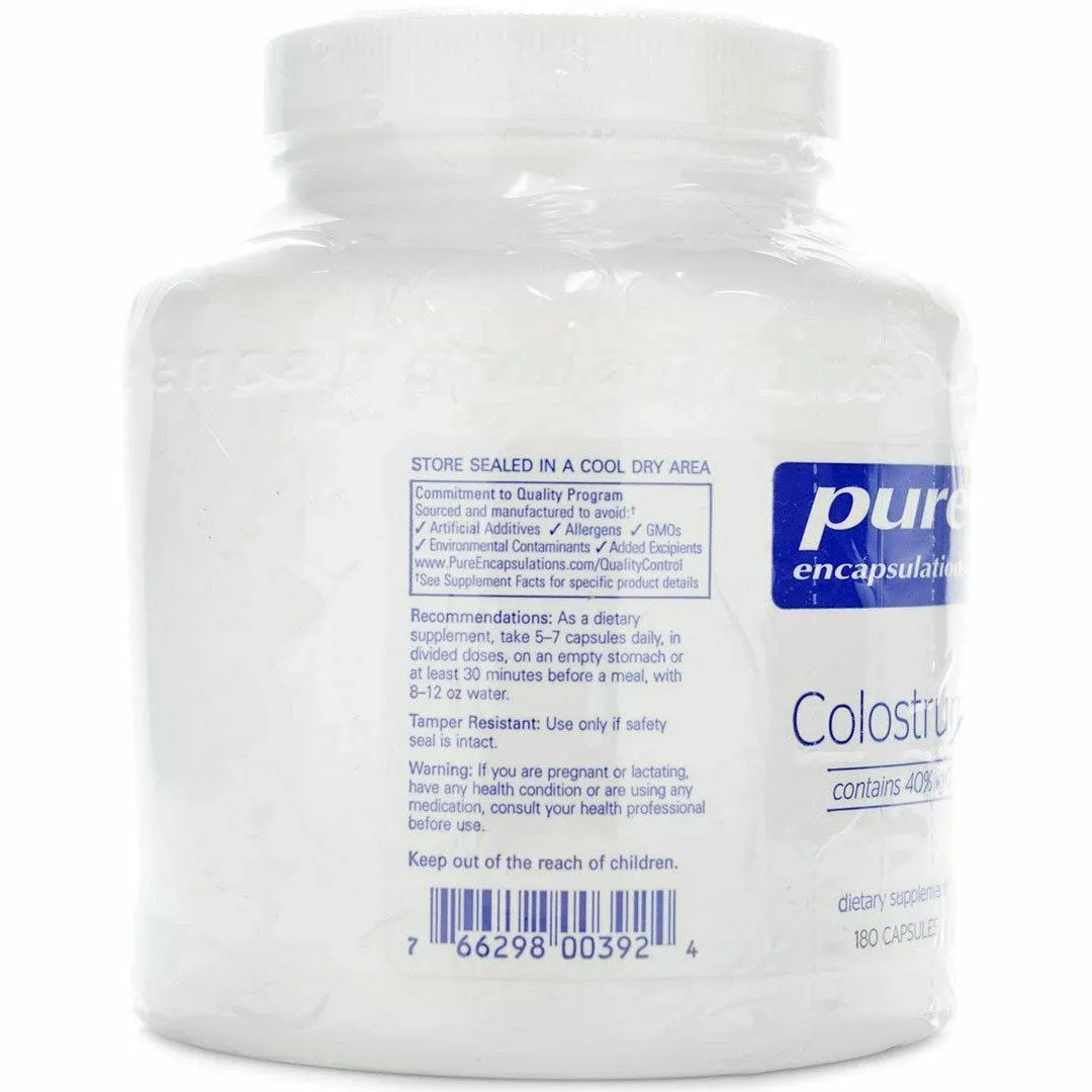Colostrum 40% IgG 450 mg by Pure Encapsulations