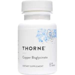 Copper Bisglycinate 60 vegcaps by Thorne Research