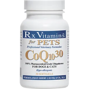 CoQ10 30 for Dogs & Cats 30 gels by Rx Vitamins for Pets