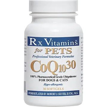 CoQ10 30 for Dogs & Cats 30 gels by Rx Vitamins for Pets