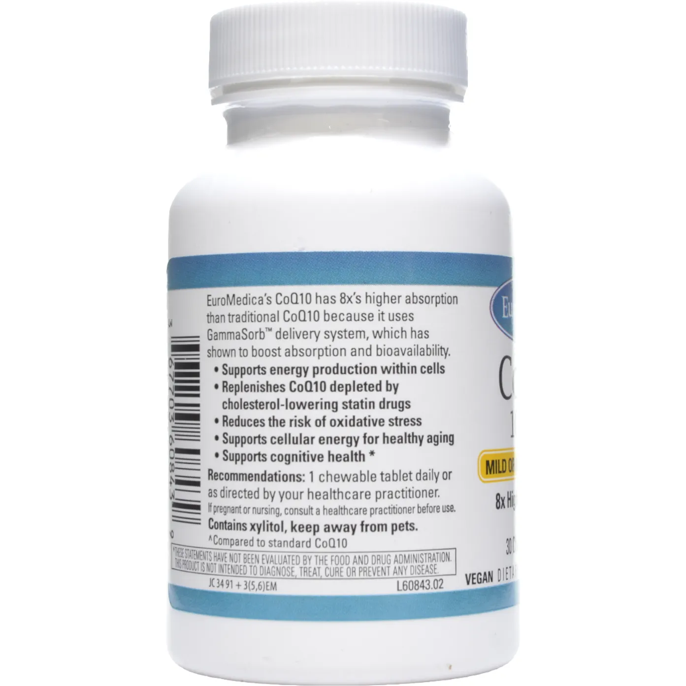 CoQ10 Orange 30 chewable tabs by EuroMedica