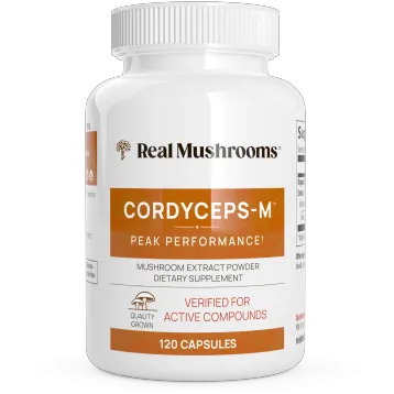 Cordyceps Mushroom Extract 120 capsules by Real Mushrooms