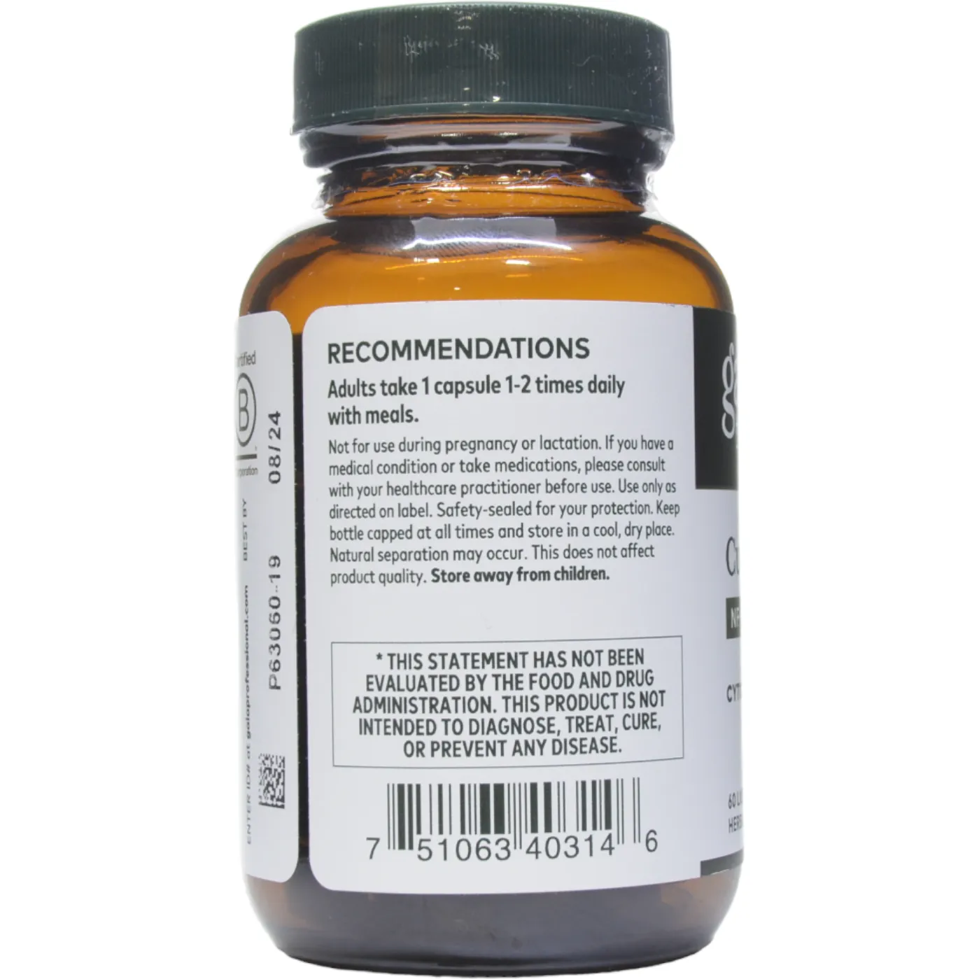 Curcuma Supreme Nf-kB Formula: Cytokine Support by Gaia Herbs Pro