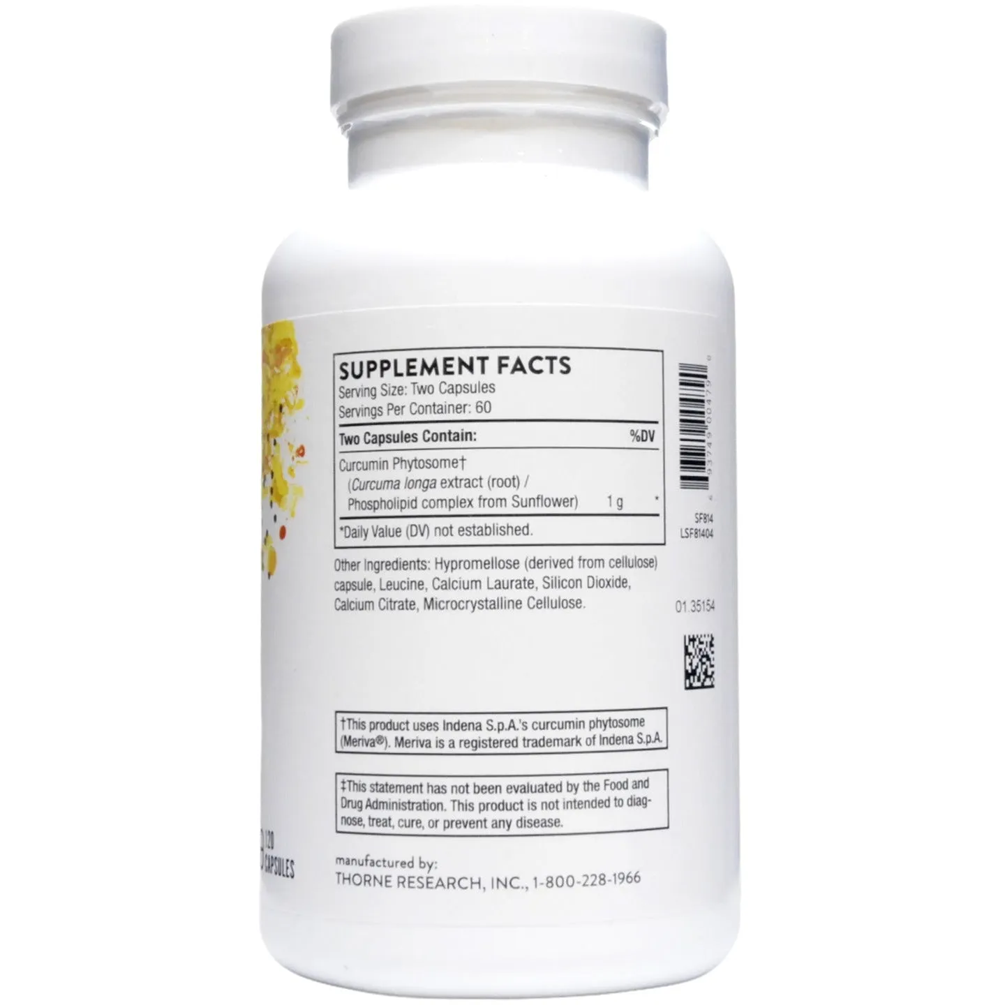 Curcumin Phytosome 1000 mg by Thorne Research
