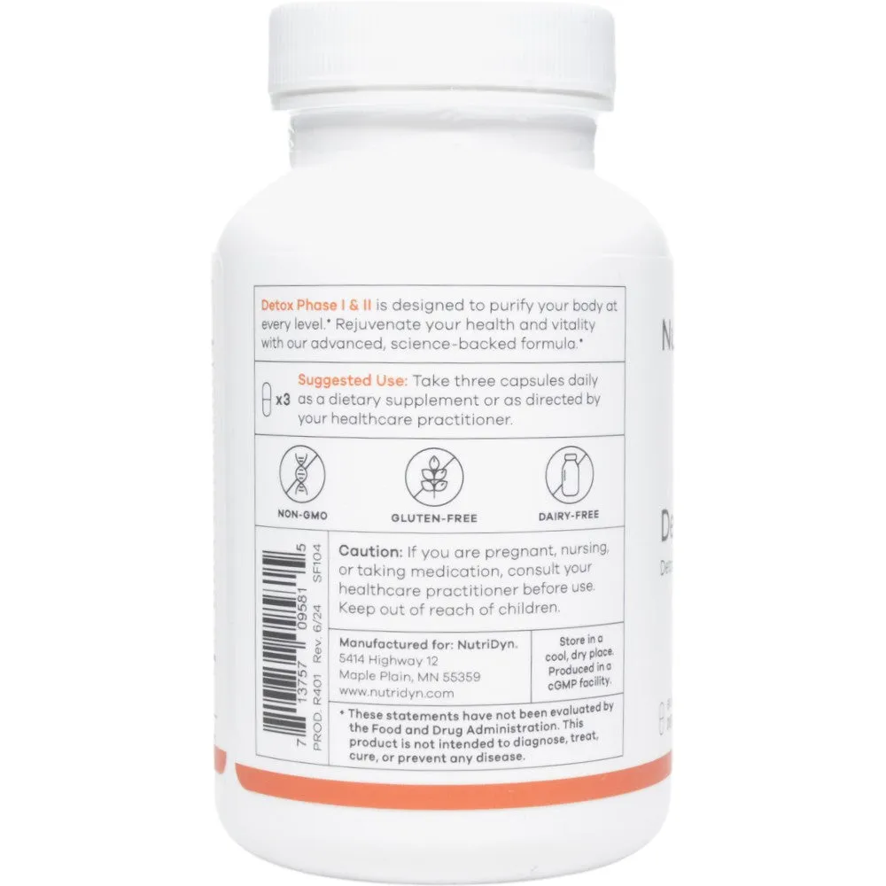 Detox Phase I & II 90 Capsules by Nutri-Dyn