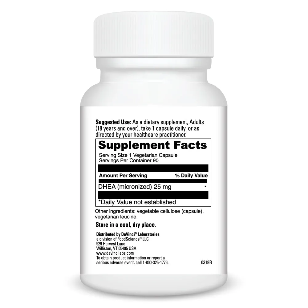 DHEA 25 mg 90 vcaps by Davinci Labs
