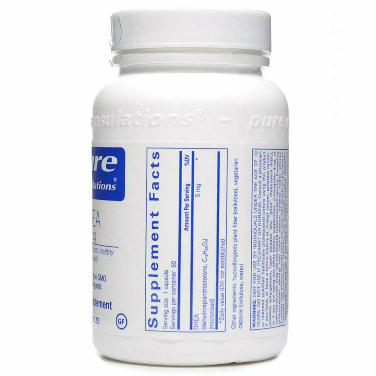 DHEA (micronized) 5 mg by Pure Encapsulations
