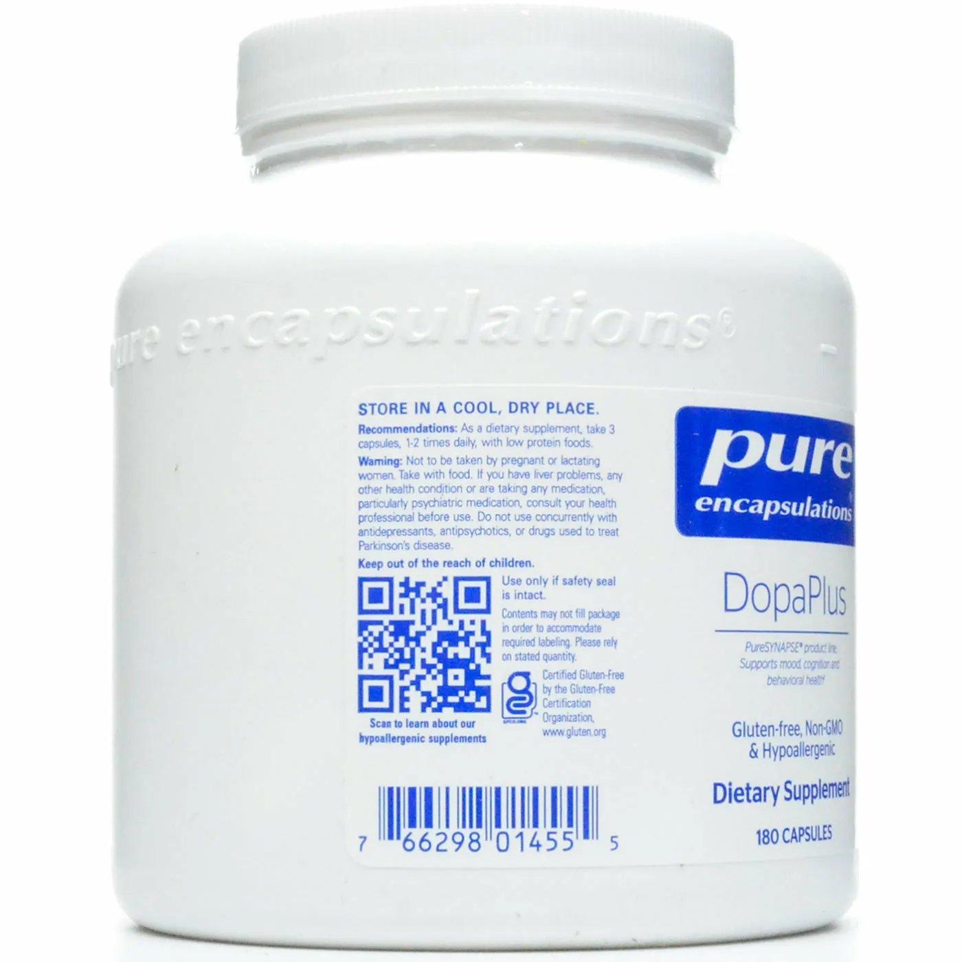 DopaPlus 180 caps by Pure Encapsulations