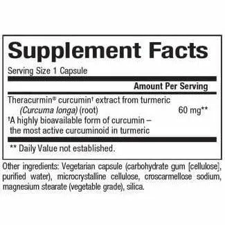 Double Strength Theracurmin 30 vegcaps By Natural Factors