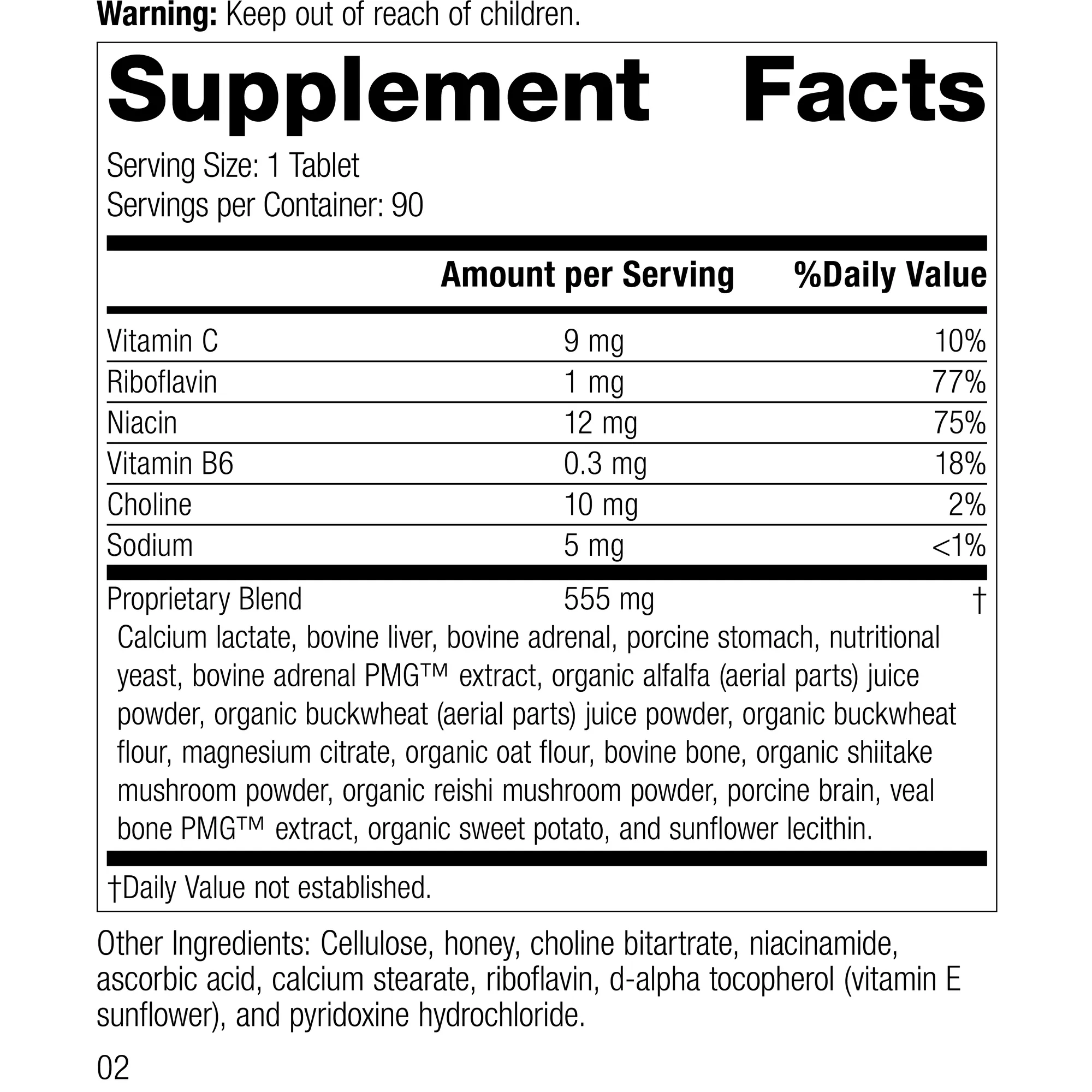 Drenamin. 90 Tablets