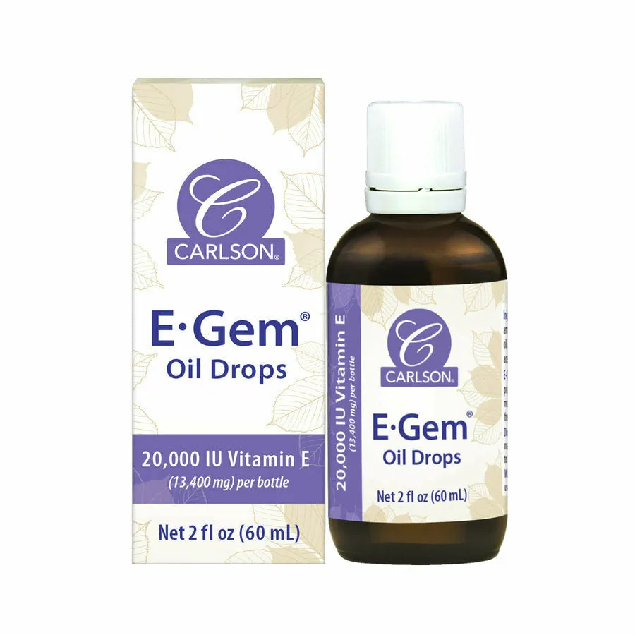E-Gem Oil Drops 2 oz by Carlson Labs