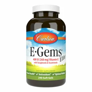 E-Gems Elite 240 gels by Carlson Labs