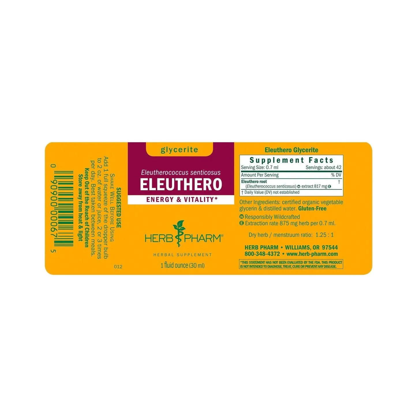 Eleuthero Glycerite by Herb Pharm