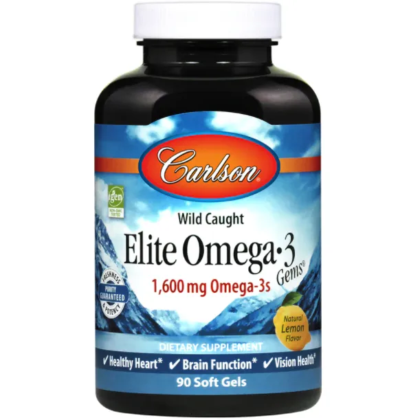 Elite Omega-3 Gems 1600 mg 90 softgels by Carlson Labs