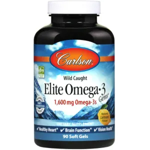 Elite Omega-3 Gems 1600 mg 90 softgels by Carlson Labs