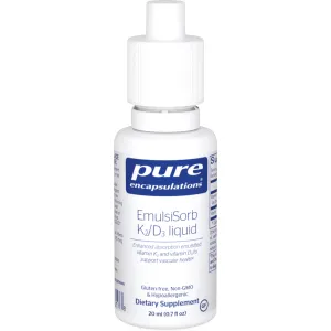 EmulsiSorb K2 D3 liquid 20 mL by Pure Encapsulations