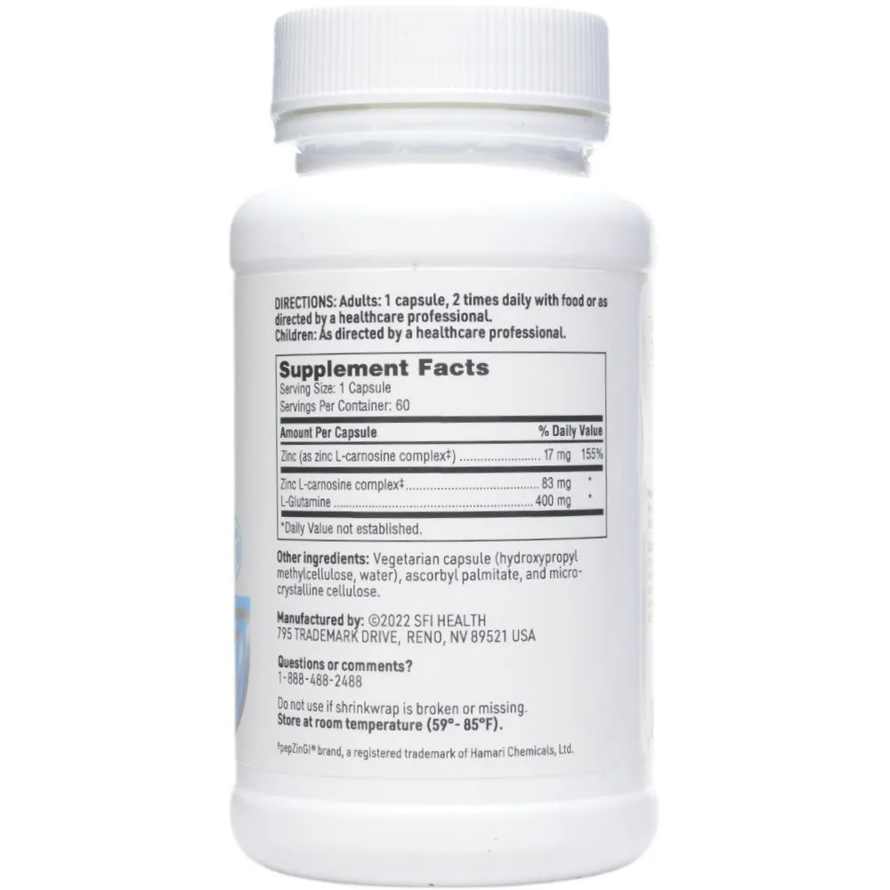 EndoZin 60 vcaps Klaire Labs/SFI Health