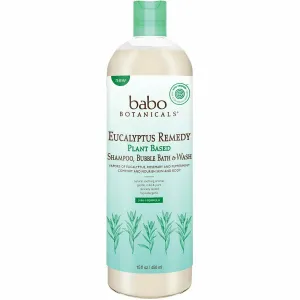 Eucalyptus Remedy Shampoo. Bubble Bath & Wash 15 fl oz by Babo Botanicals