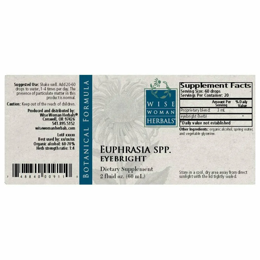 Eyebright (Euphrasia spp.) 2 oz by Wise Woman Herbals