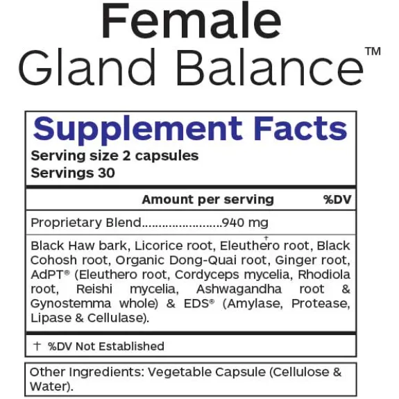 Female Gland Balance 60 caps by Professional Botanicals