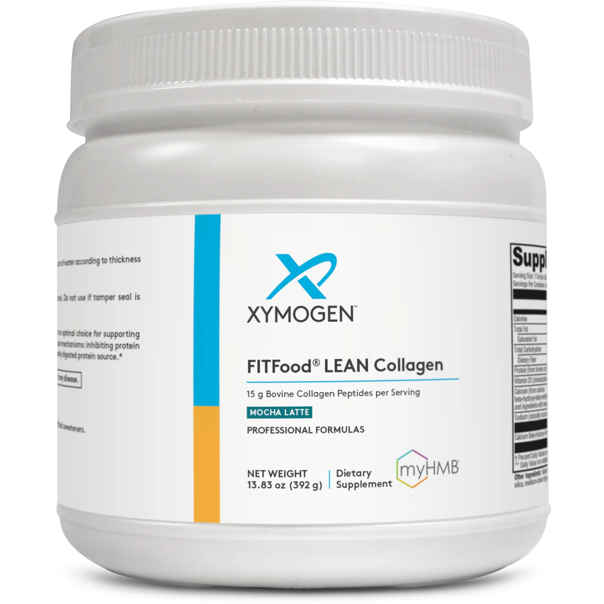 FIT Food Lean Collagen Mocha Latte 14 Servings by Xymogen