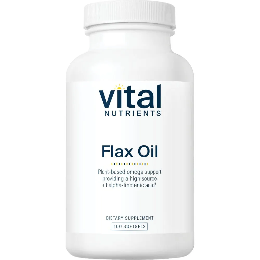 Flax Oil Caps 1000 mg 100 gels by Vital Nutrients