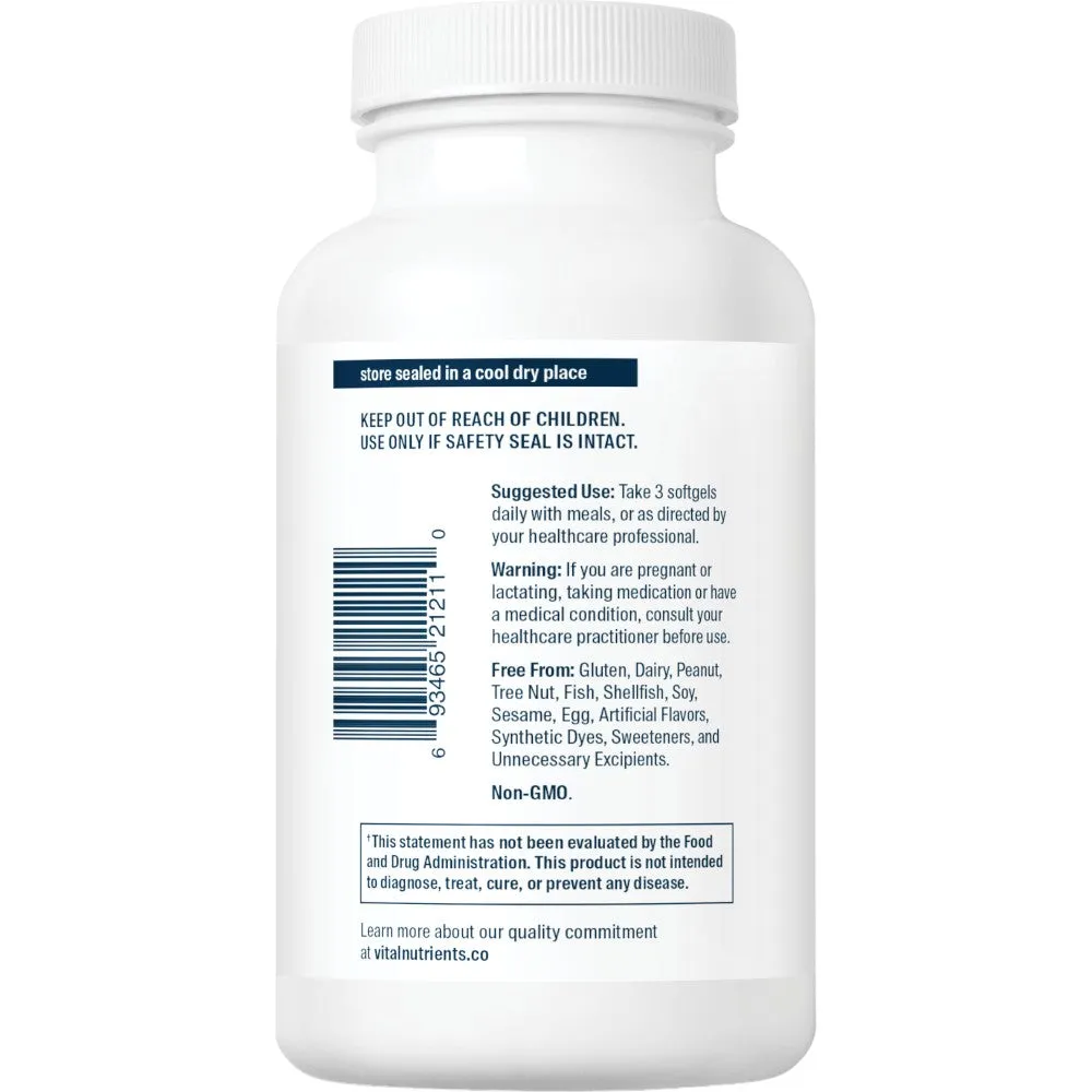 Flax Oil Caps 1000 mg 100 gels by Vital Nutrients