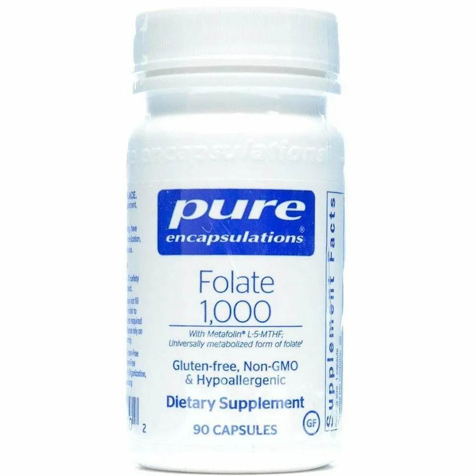 Folate 1000 90 caps by Pure Encapsulations