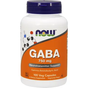 GABA 750 mg 100 vcaps by NOW