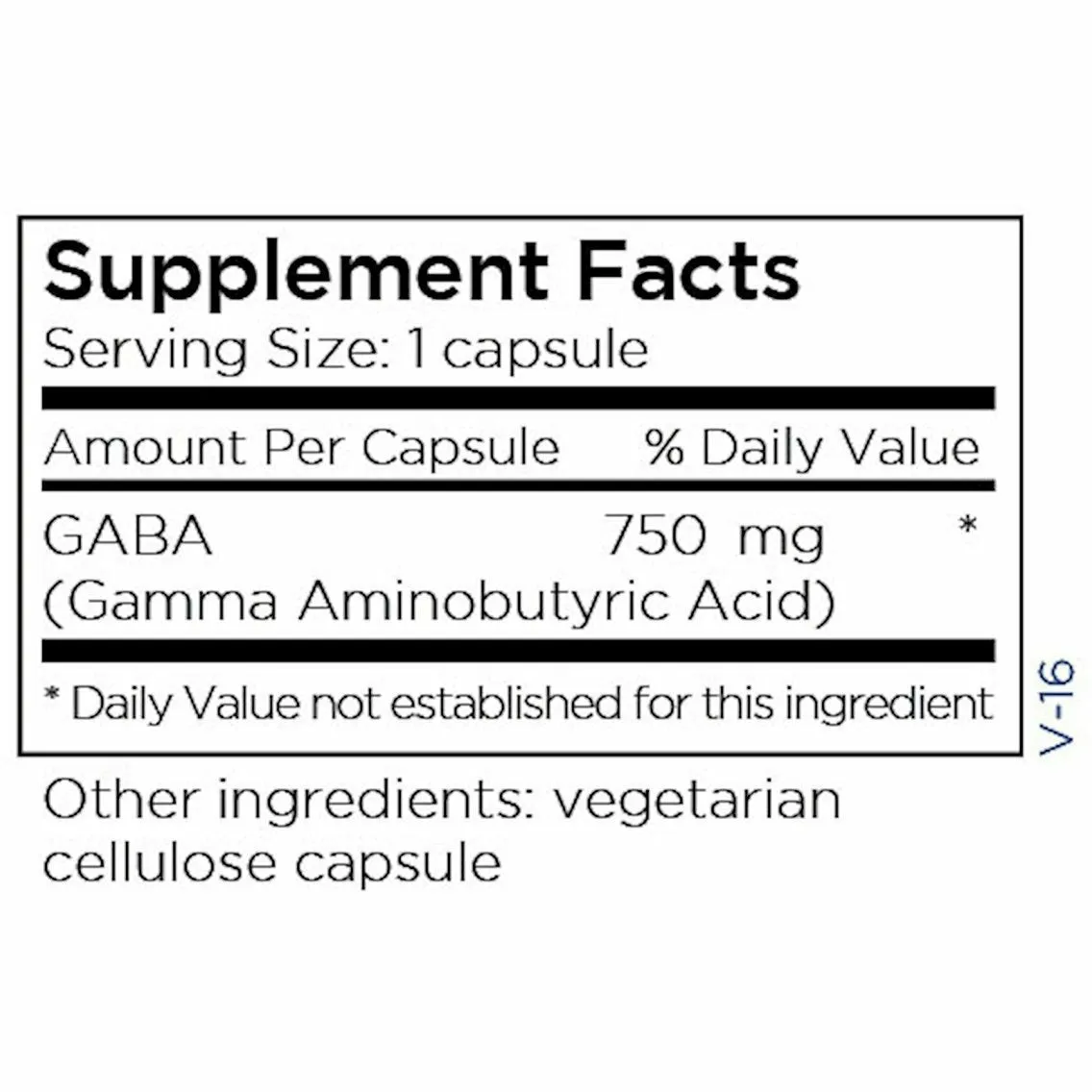 GABA 750 mg 60 caps by Metabolic Maintenance