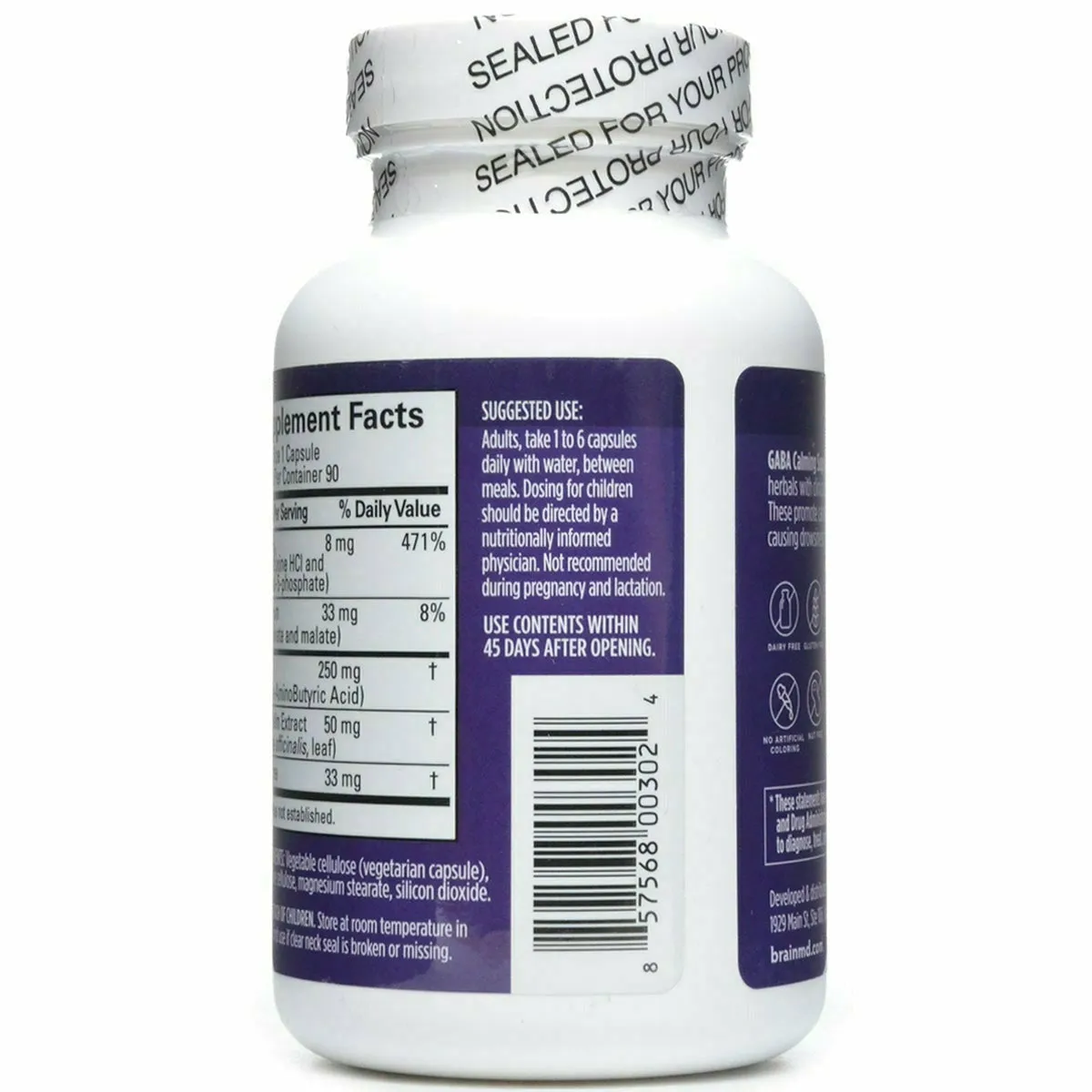 GABA Calming Support 90 caps by BrainMD