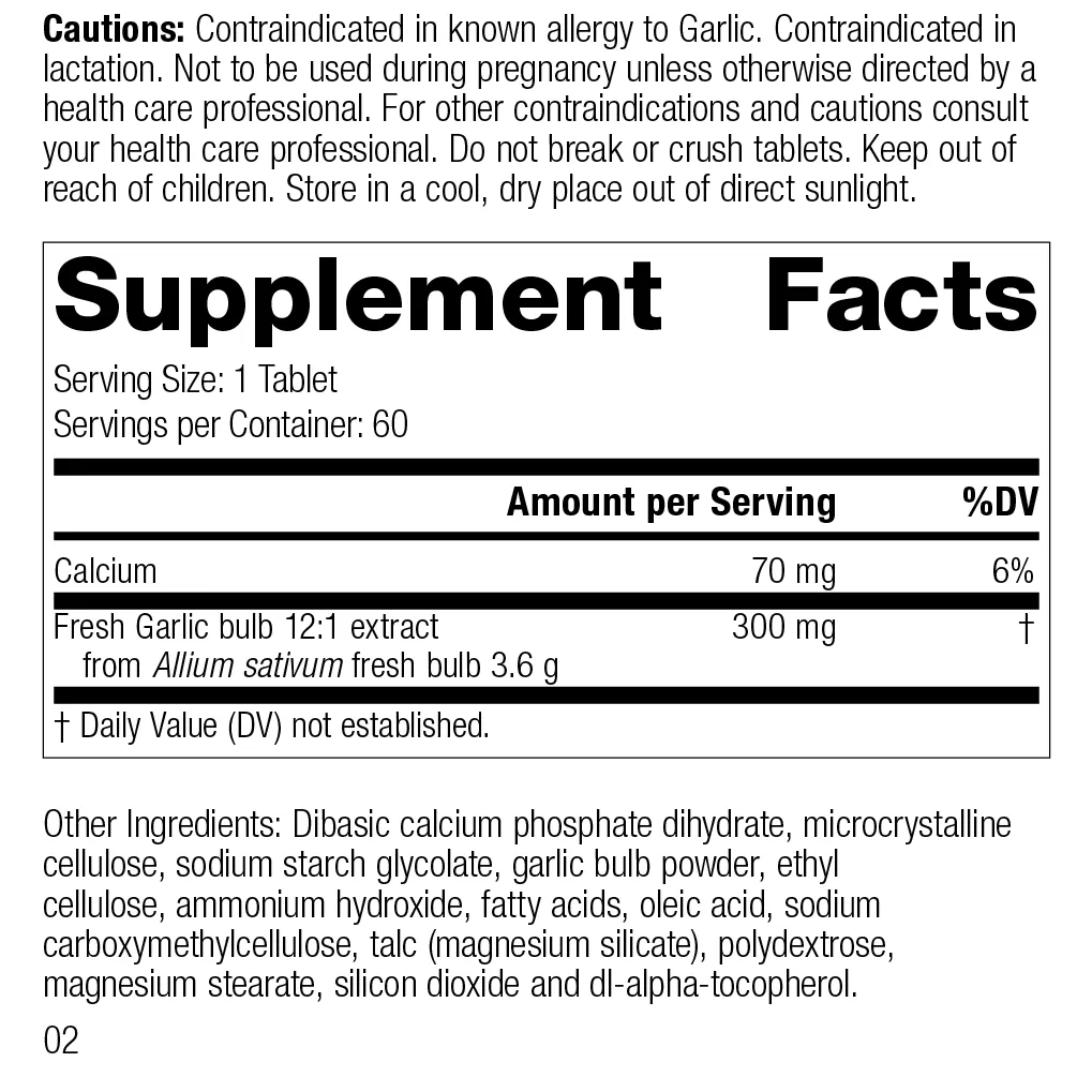 Garlic Forte. 60 Tablets