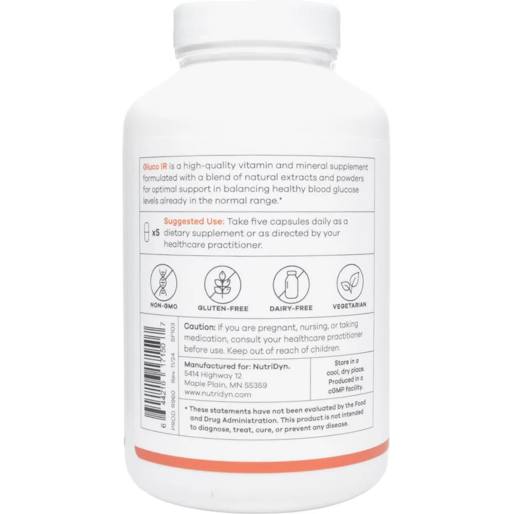 Gluco IR 150 Caps by Nutri-Dyn